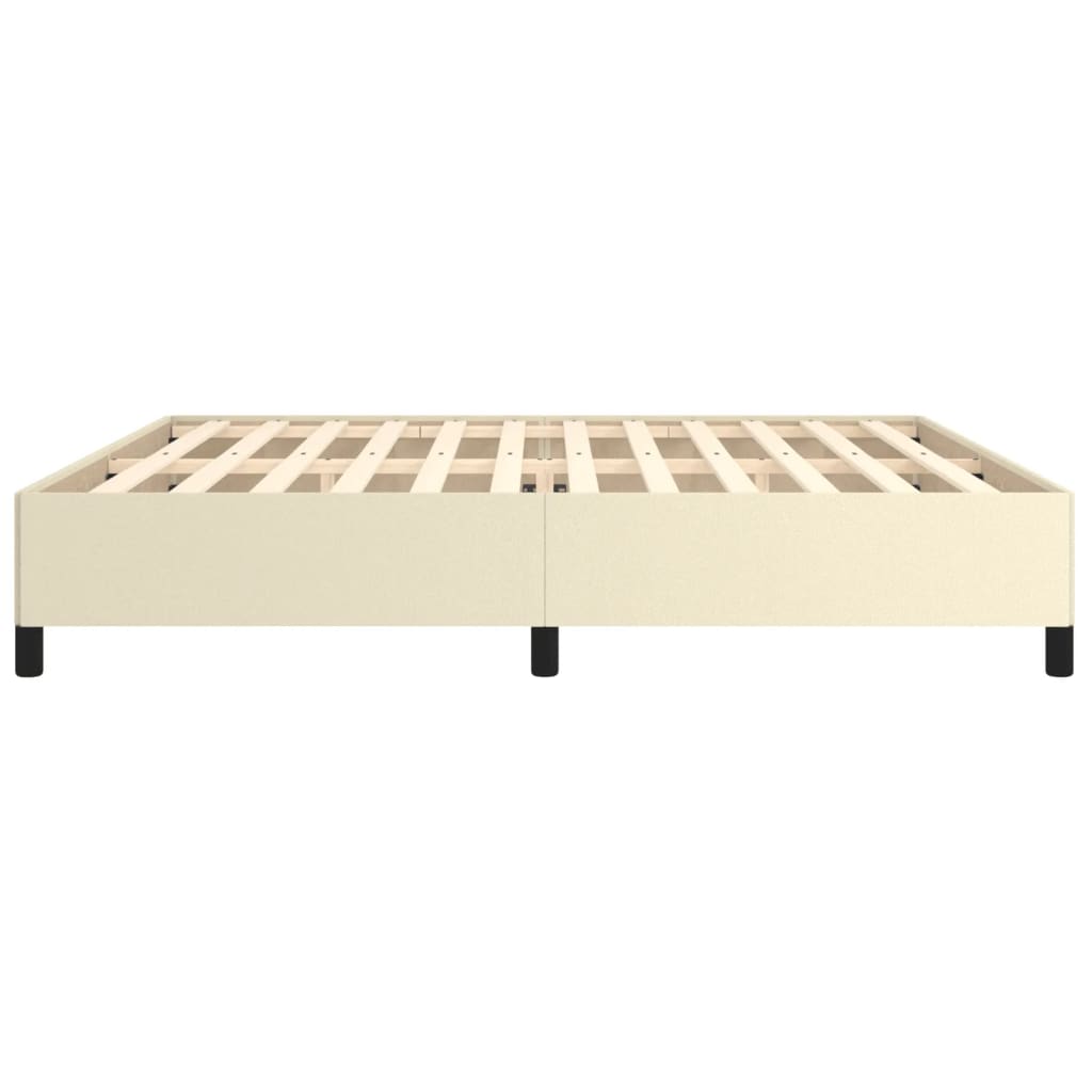 Bedframe Kunstleer Kleurig Crème 200 x 200 cm 35 cm
