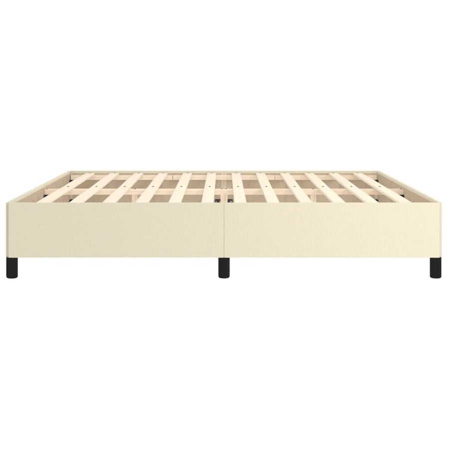 Bedframe Kunstleer Kleurig Crème 200 x 200 cm 35 cm