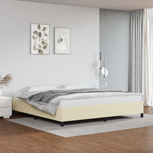 Bedframe Kunstleer Kleurig Crème 200 x 200 cm 35 cm
