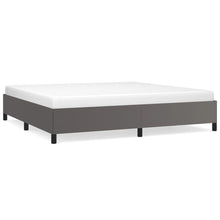 Bedframe kunstleer grijs 200x200 cm 200 x 200 cm 35 cm