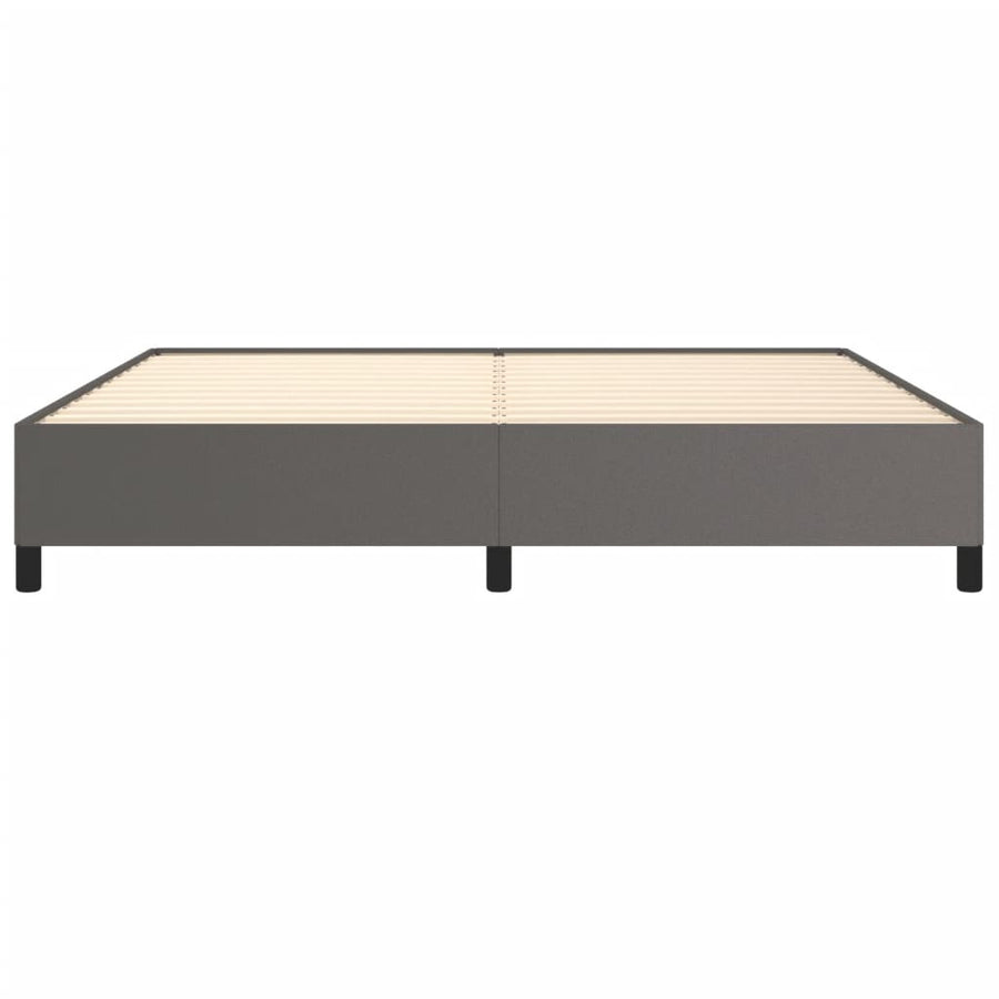 Bedframe kunstleer grijs 200x200 cm 200 x 200 cm 35 cm