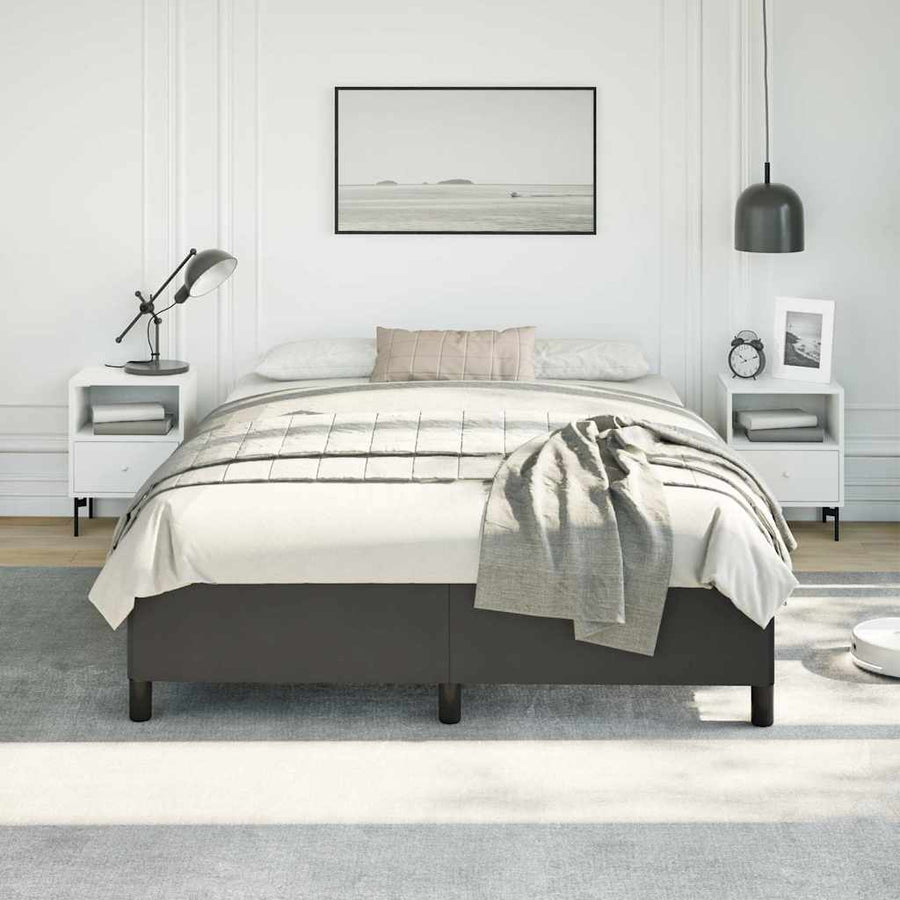 Bedframe zonder matras zwart 152x203 cm Queen kunstleer