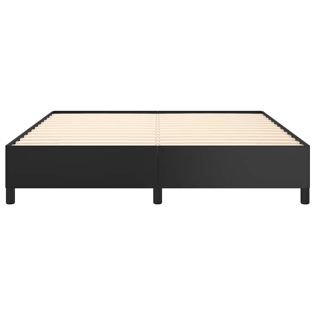 Bedframe zonder matras zwart 152x203 cm Queen kunstleer