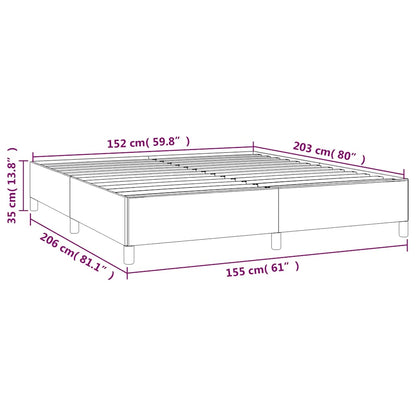 Bedframe zonder matras zwart 152x203 cm Queen kunstleer