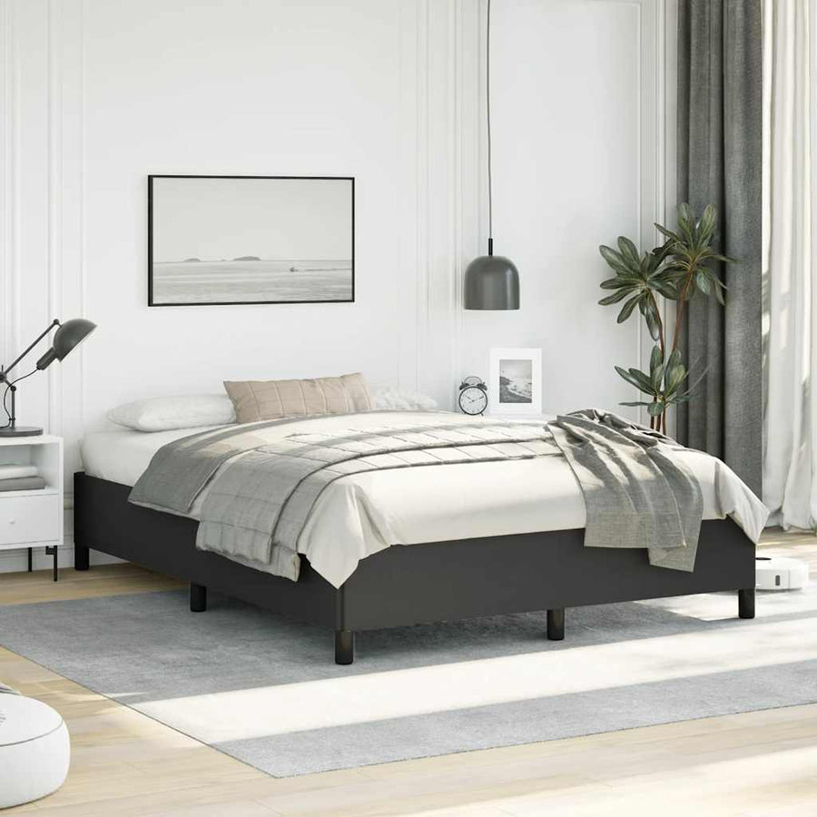 Bedframe zonder matras zwart 152x203 cm Queen kunstleer