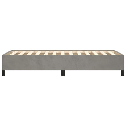 Bedframe Fluweel Lichtgrijs 80 x 200 cm 35 cm
