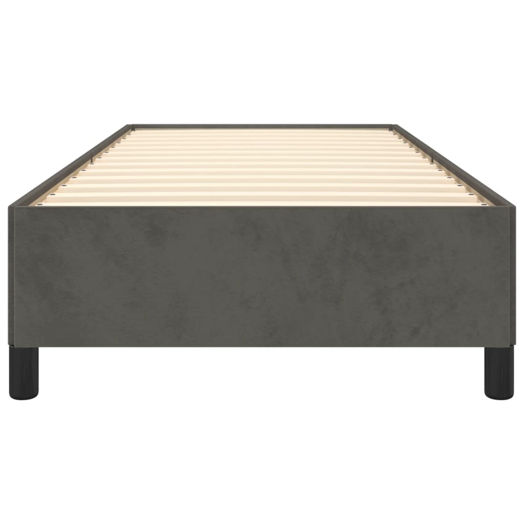 Bedframe Fluweel Donkergrijs 80 x 200 cm 35 cm