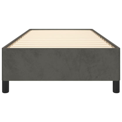 Bedframe Fluweel Donkergrijs 80 x 200 cm 35 cm