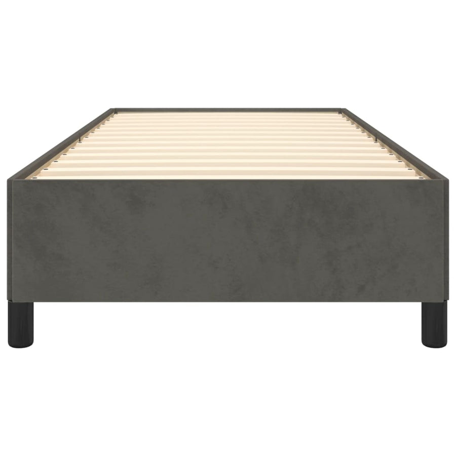 Bedframe Fluweel Donkergrijs 80 x 200 cm 35 cm