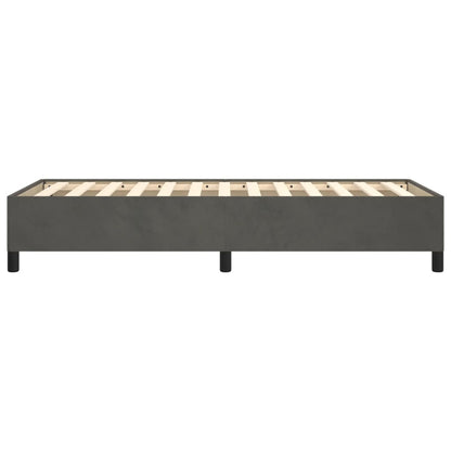 Bedframe Fluweel Donkergrijs 80 x 200 cm 35 cm