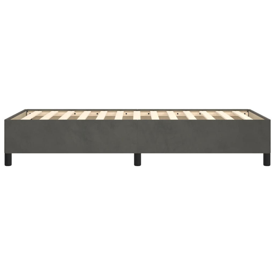 Bedframe Fluweel Donkergrijs 80 x 200 cm 35 cm
