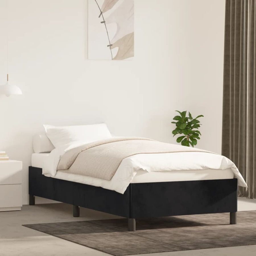 Bedframe Fluweel Zwart 80 x 200 cm 35 cm