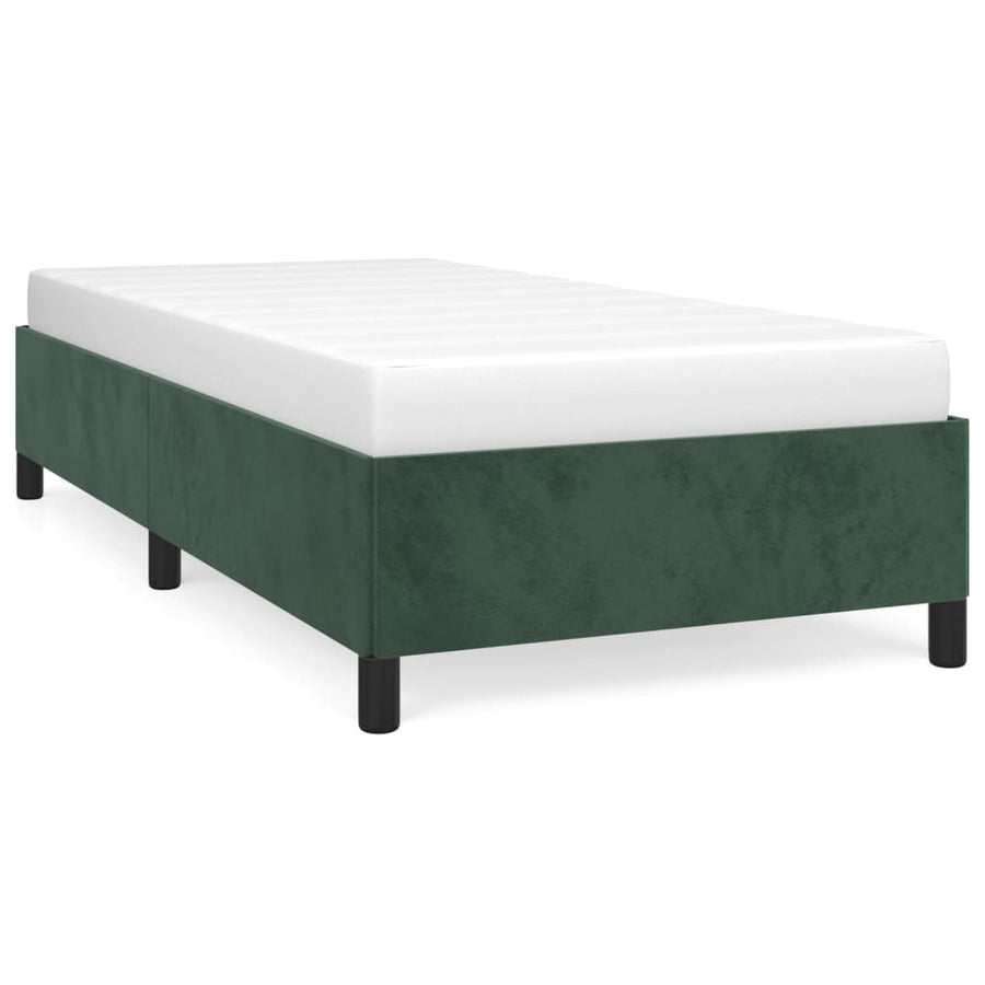 Bedframe Fluweel Donkergroen 80 x 200 cm 35 cm