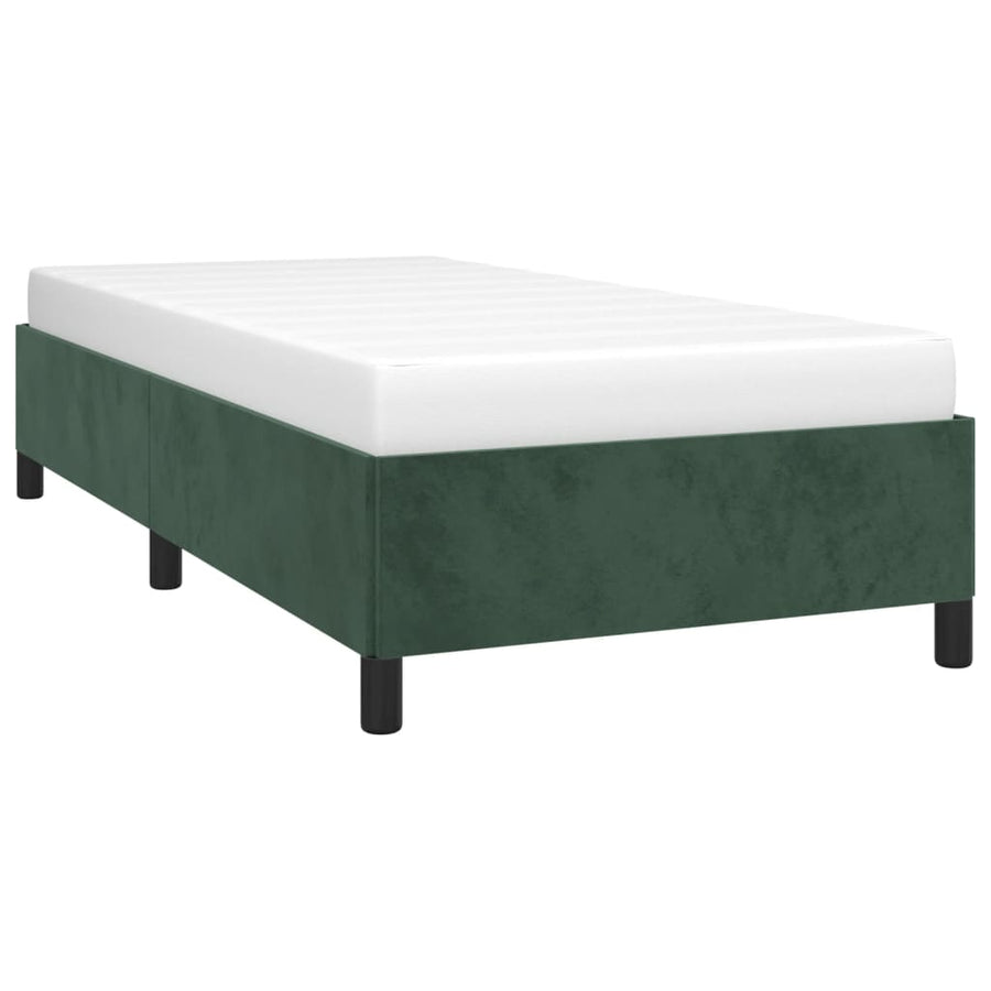 Bedframe Fluweel Donkergroen 80 x 200 cm 35 cm