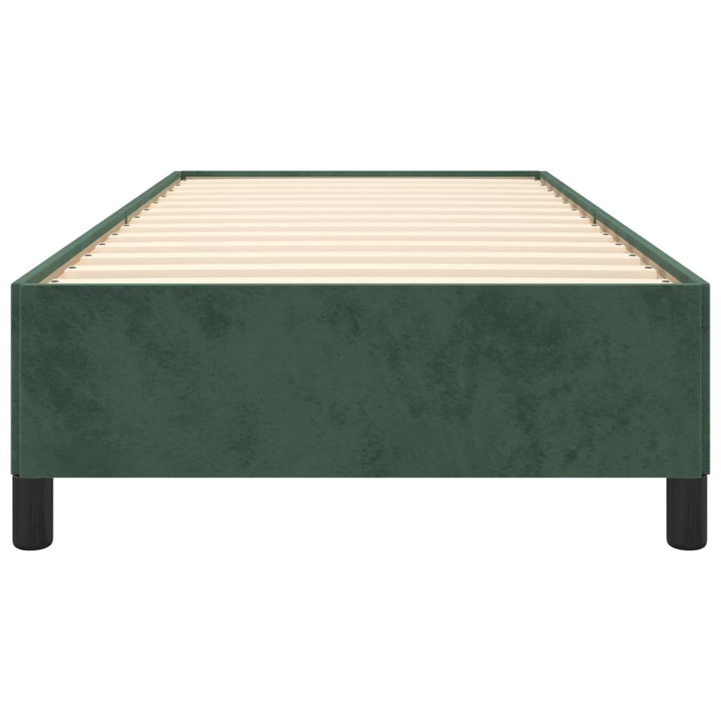 Bedframe Fluweel Donkergroen 80 x 200 cm 35 cm