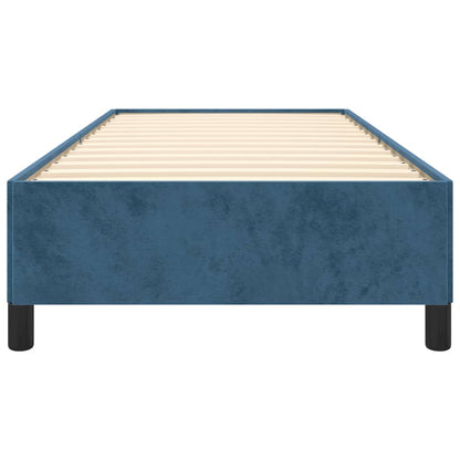 Bedframe Fluweel Donkerblauw 80 x 200 cm 35 cm