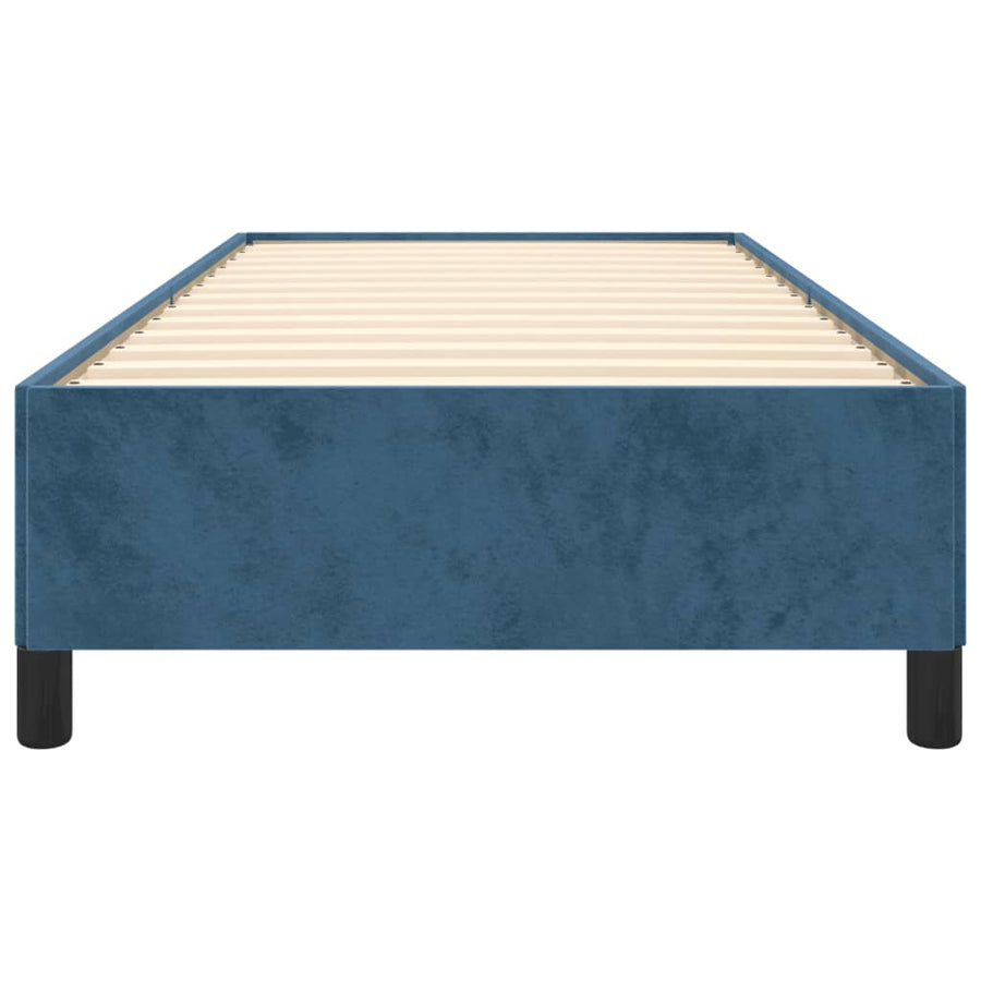 Bedframe Fluweel Donkerblauw 80 x 200 cm 35 cm