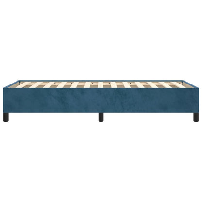 Bedframe Fluweel Donkerblauw 80 x 200 cm 35 cm