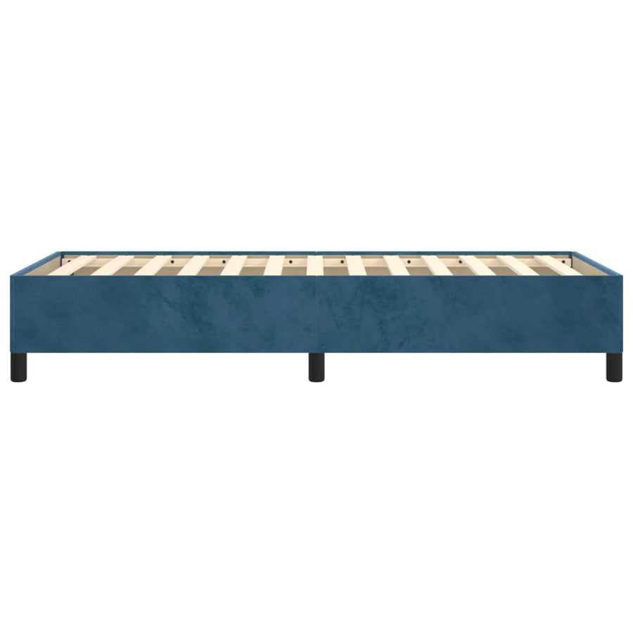 Bedframe Fluweel Donkerblauw 80 x 200 cm 35 cm
