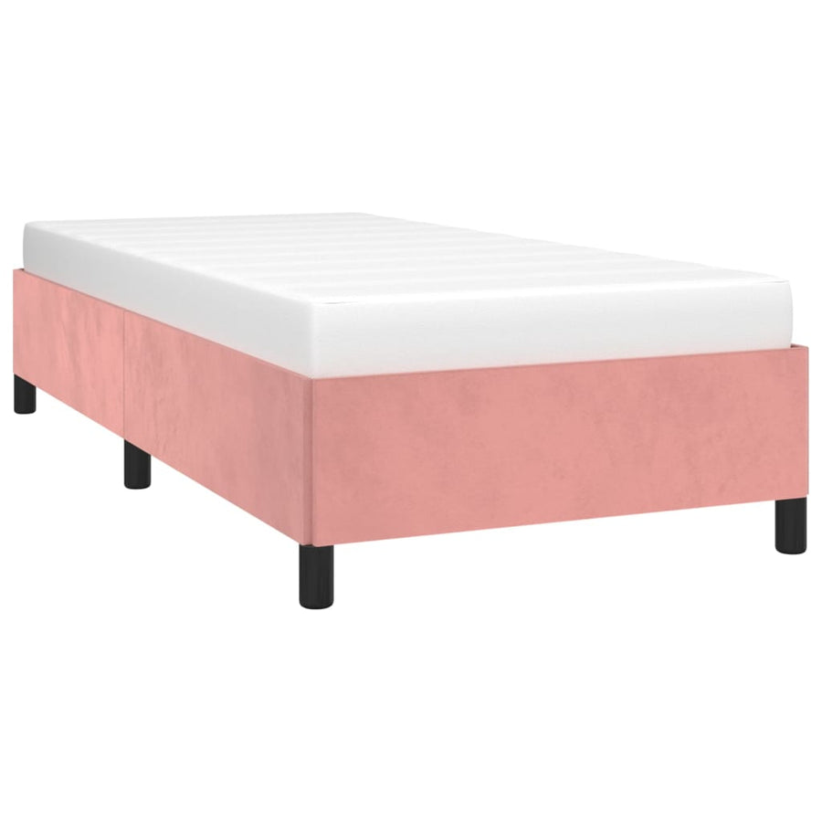 Bedframe Fluweel Roze 80 x 200 cm 35 cm