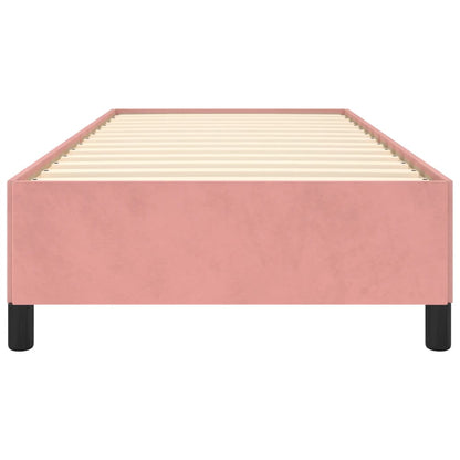 Bedframe Fluweel Roze 80 x 200 cm 35 cm