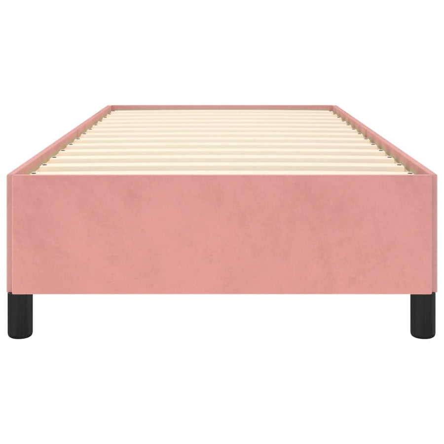 Bedframe Fluweel Roze 80 x 200 cm 35 cm