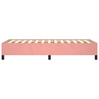 Bedframe Fluweel Roze 80 x 200 cm 35 cm