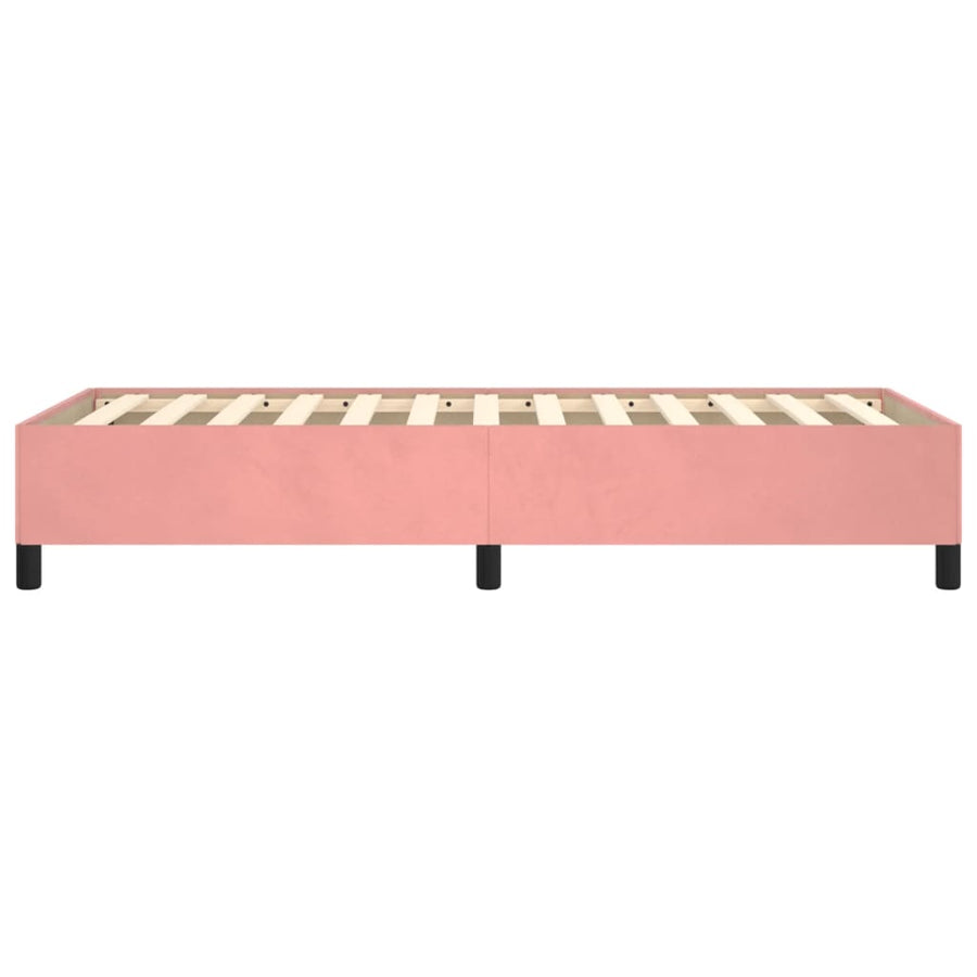 Bedframe Fluweel Roze 80 x 200 cm 35 cm