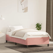 Bedframe 80x200 cm roze fluweel