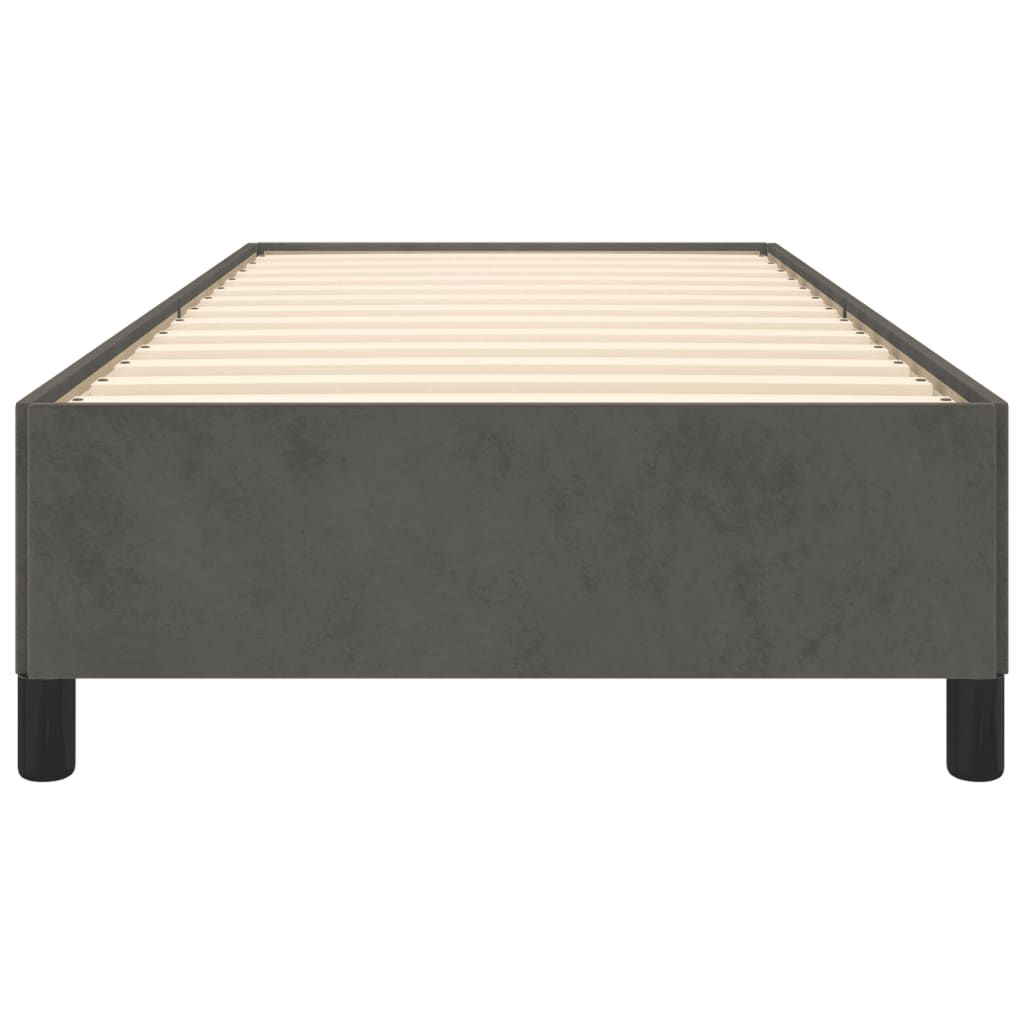 Bedframe Fluweel Donkergrijs 90 x 190 cm 35 cm