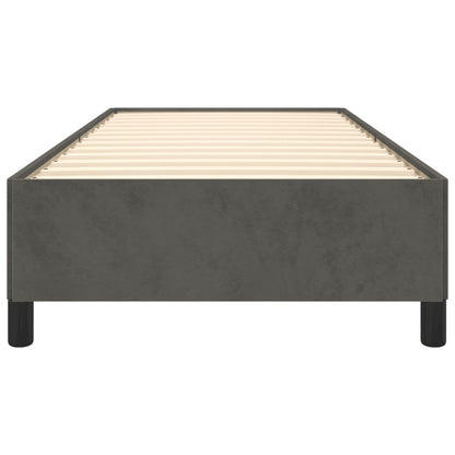 Bedframe Fluweel Donkergrijs 90 x 190 cm 35 cm