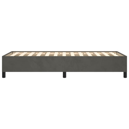 Bedframe Fluweel Donkergrijs 90 x 190 cm 35 cm