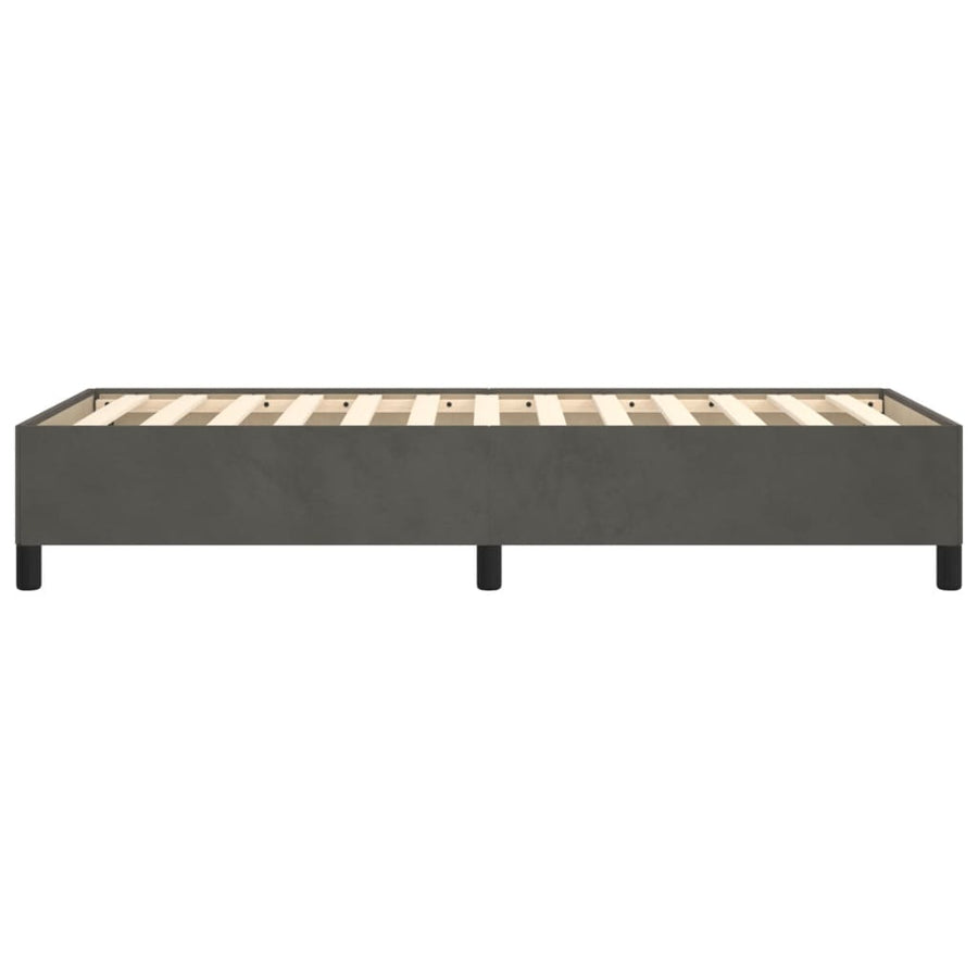 Bedframe Fluweel Donkergrijs 90 x 190 cm 35 cm