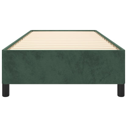 Bedframe Fluweel Donkergroen 90 x 190 cm 35 cm
