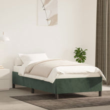 Bedframe Fluweel Donkergroen 90 x 190 cm 35 cm