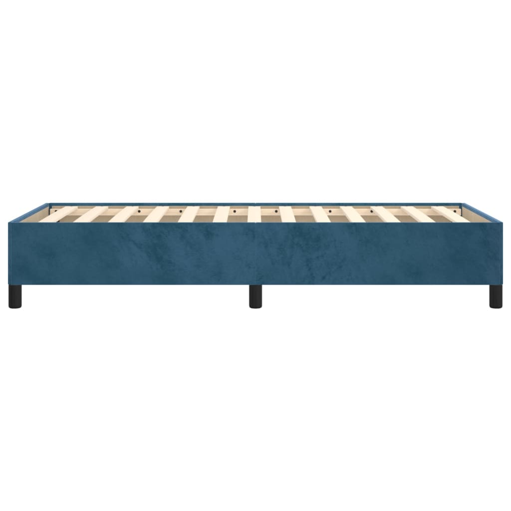 Bedframe Fluweel Donkerblauw 90 x 190 cm 35 cm