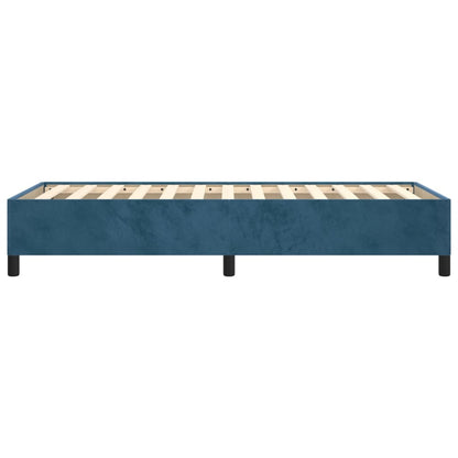 Bedframe Fluweel Donkerblauw 90 x 190 cm 35 cm