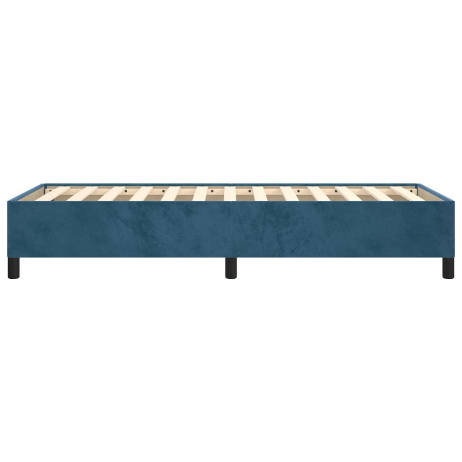 Bedframe Fluweel Donkerblauw 90 x 190 cm 35 cm