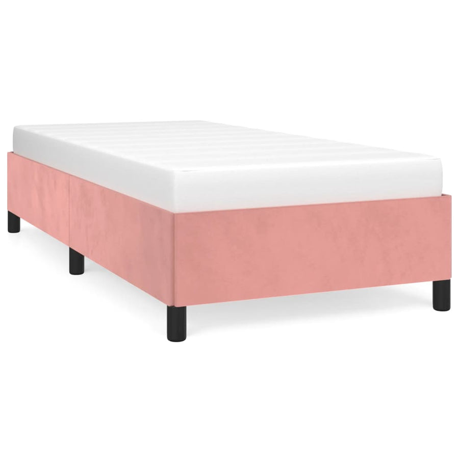 Bedframe Fluweel Roze 90 x 190 cm 35 cm