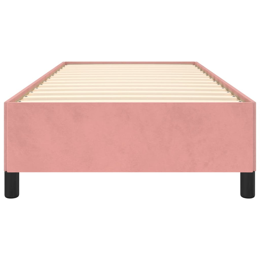 Bedframe Fluweel Roze 90 x 190 cm 35 cm
