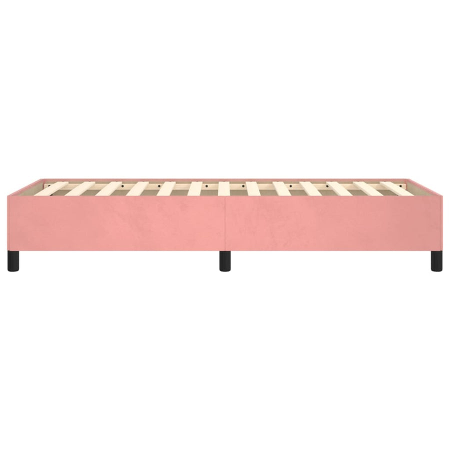 Bedframe Fluweel Roze 90 x 190 cm 35 cm