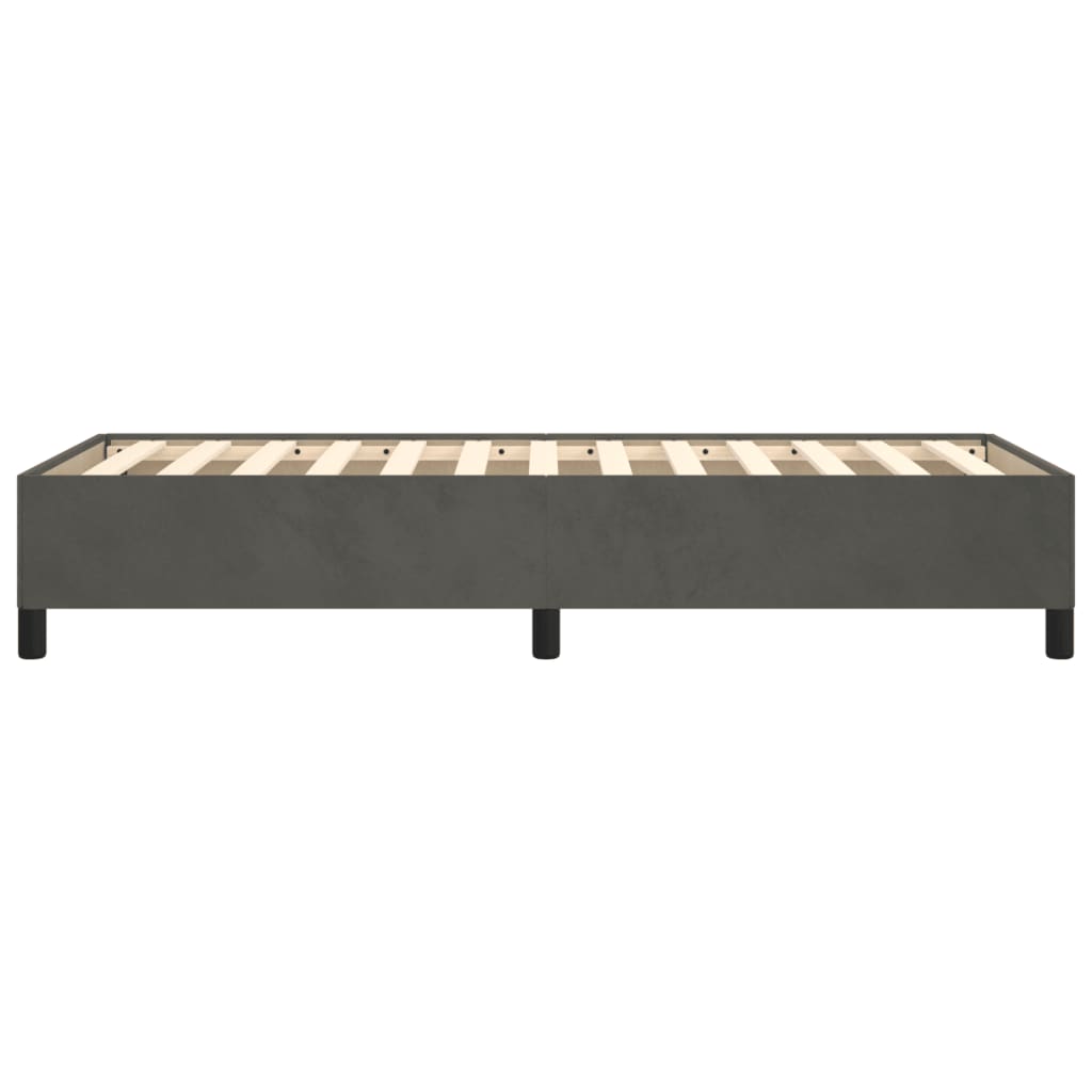 Bedframe Fluweel Donkergrijs 90 x 200 cm 35 cm