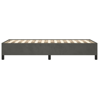 Bedframe Fluweel Donkergrijs 90 x 200 cm 35 cm