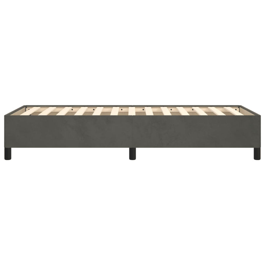 Bedframe Fluweel Donkergrijs 90 x 200 cm 35 cm