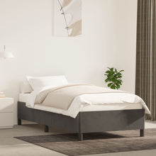 Bedframe Fluweel Donkergrijs 90 x 200 cm 35 cm