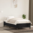 Bedframe fluweel zwart 90x200 cm
