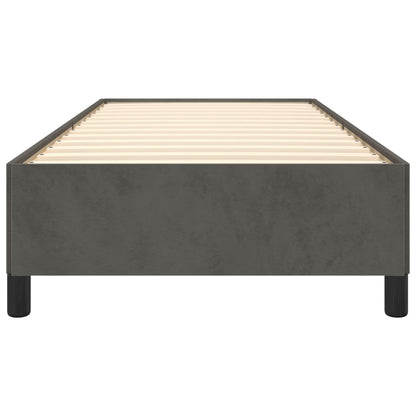 Bedframe Fluweel Donkergrijs 100 x 200 cm 35 cm