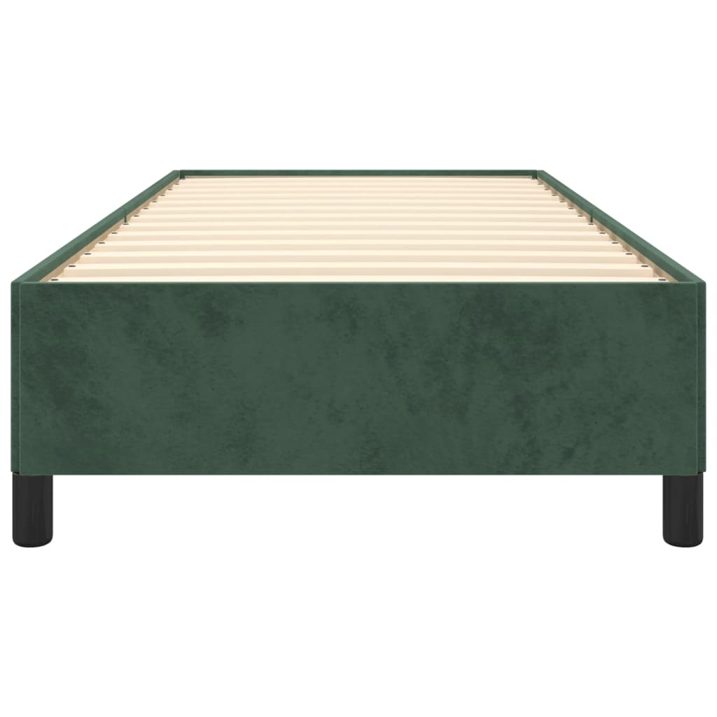 Bedframe Fluweel Donkergroen 100 x 200 cm 35 cm