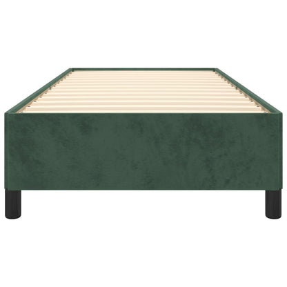 Bedframe Fluweel Donkergroen 100 x 200 cm 35 cm