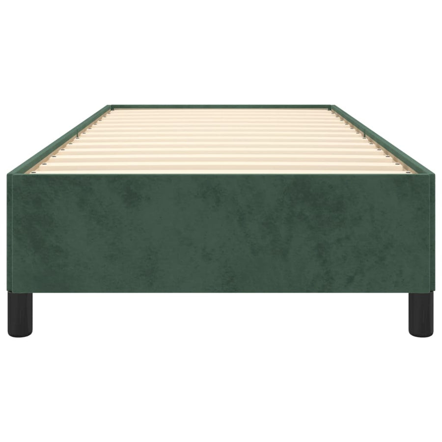 Bedframe Fluweel Donkergroen 100 x 200 cm 35 cm